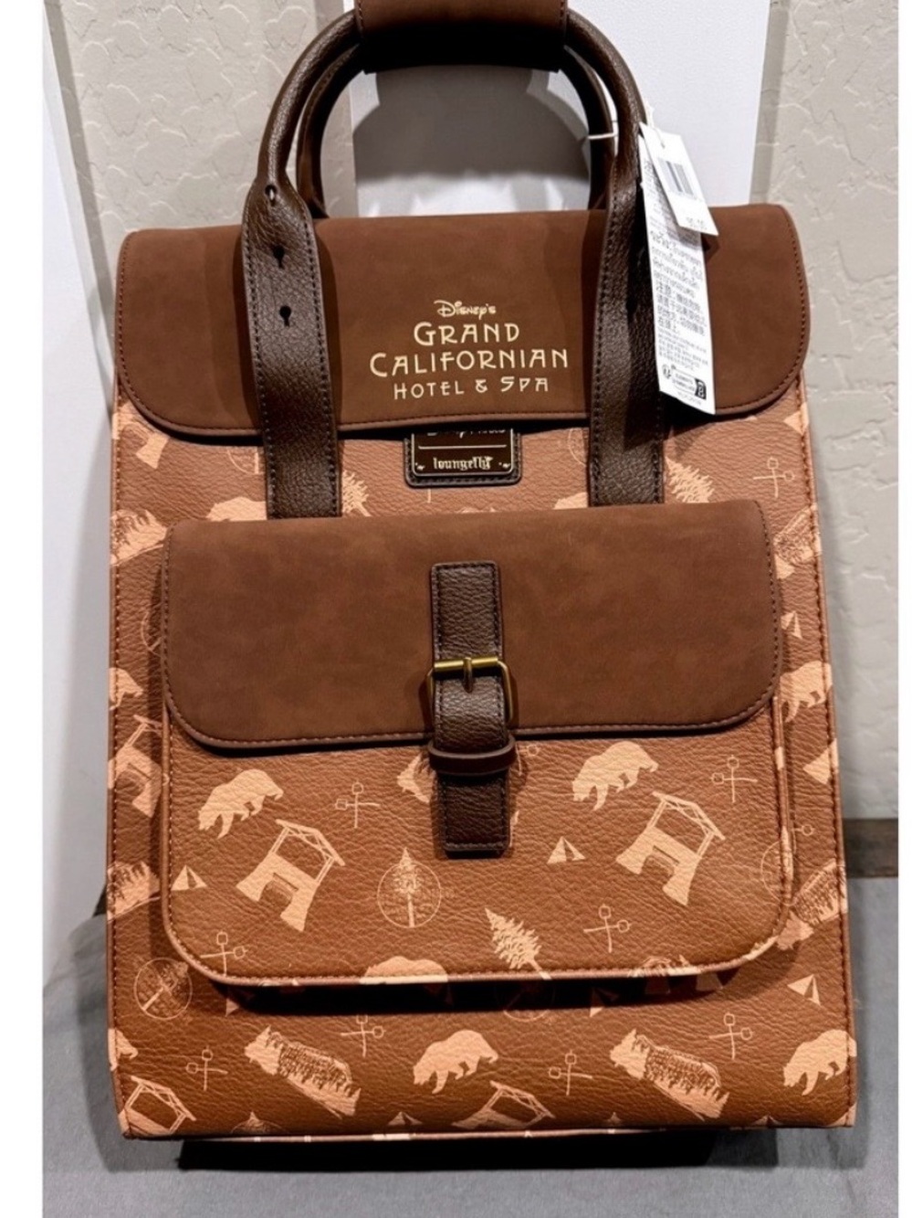 Loungefly Brown Grand Californian Hotel & Spa Backpack